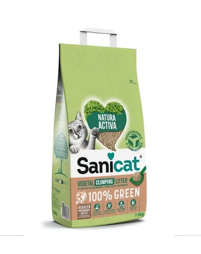 Sanicat Natura Activa 100% Green 7,5 kg